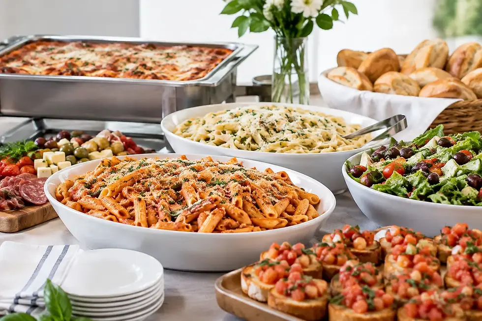 What Comes With Italian Catering for a Crowd?