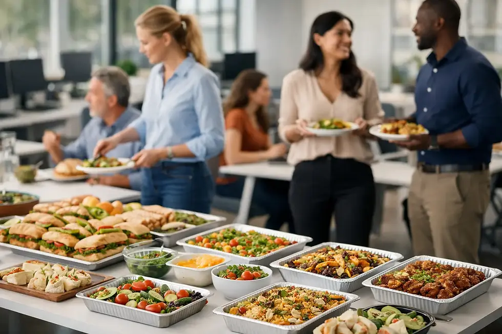 Team Meal Catering Example for Busy Offices