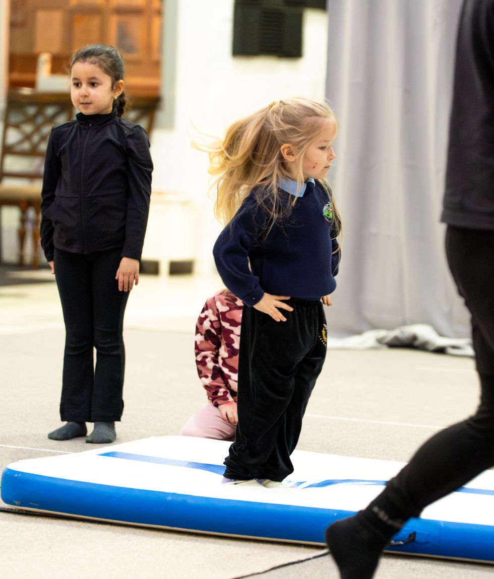 Practicing straight jumps