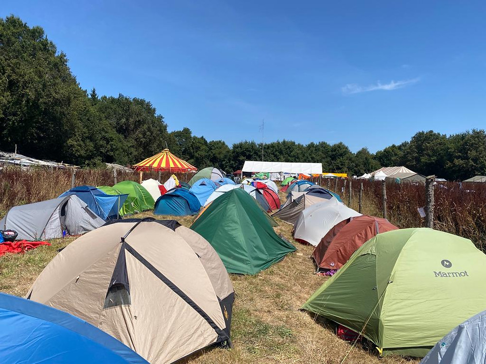 Tents in the camp