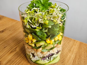 Schichtsalat mit Lieblingsdressing