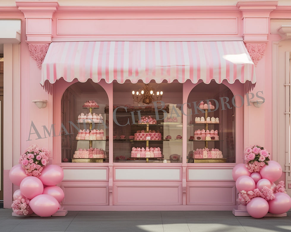 Bake Pink Children Barbie Backdrop