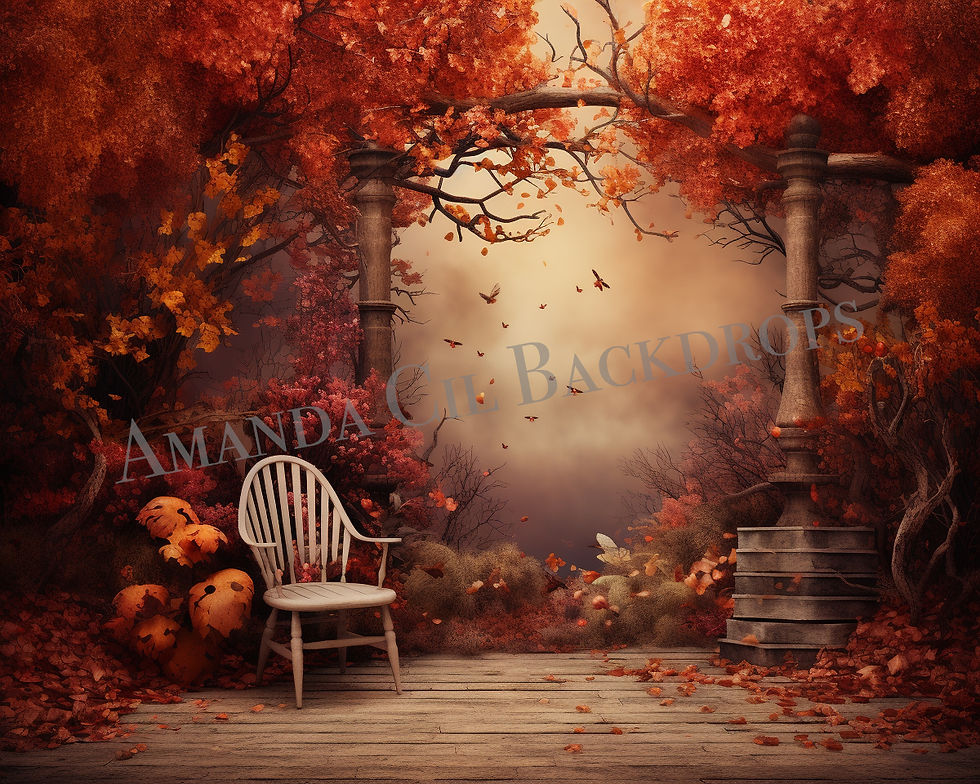 Unknown View Children Fall Backdrop