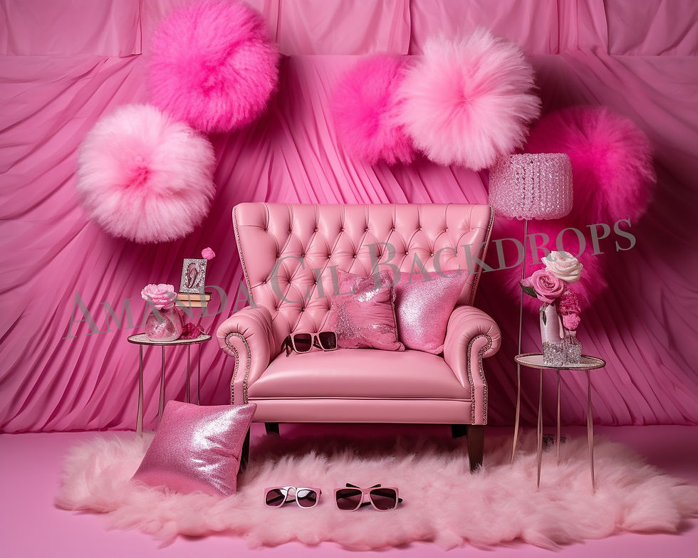 Oh la la Barbie Children Barbie Backdrop