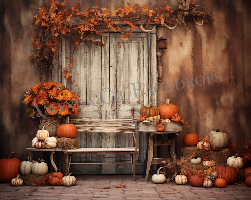 Take a Break Children Fall Backdrop