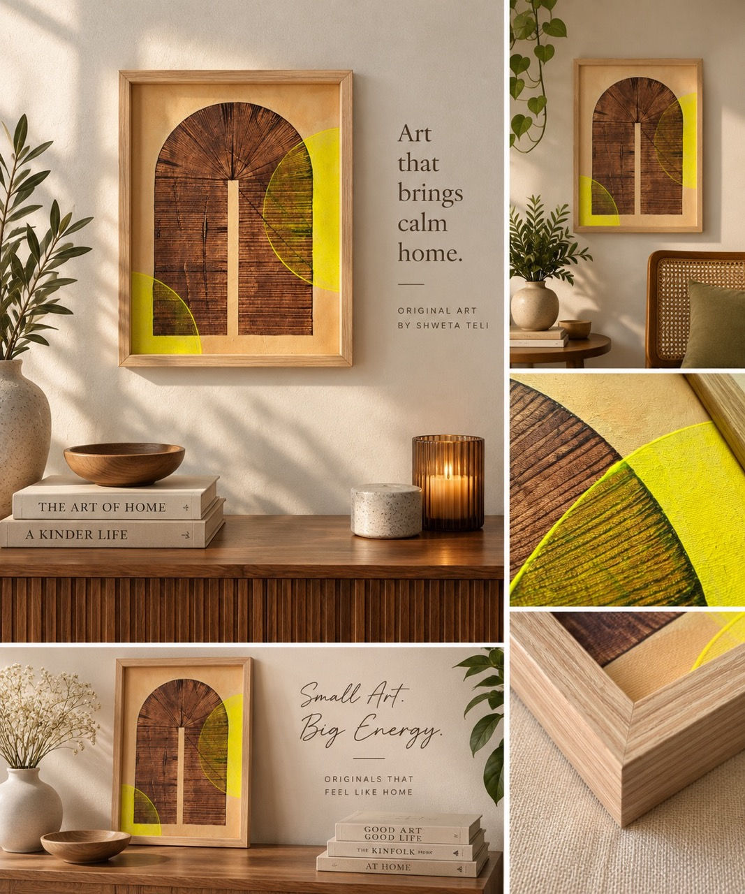Framed Original Artwork - Earthen Vibrance
