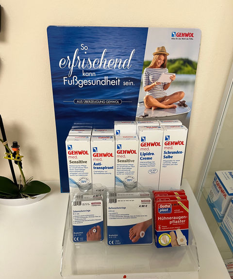 Markenprodukt für Füße