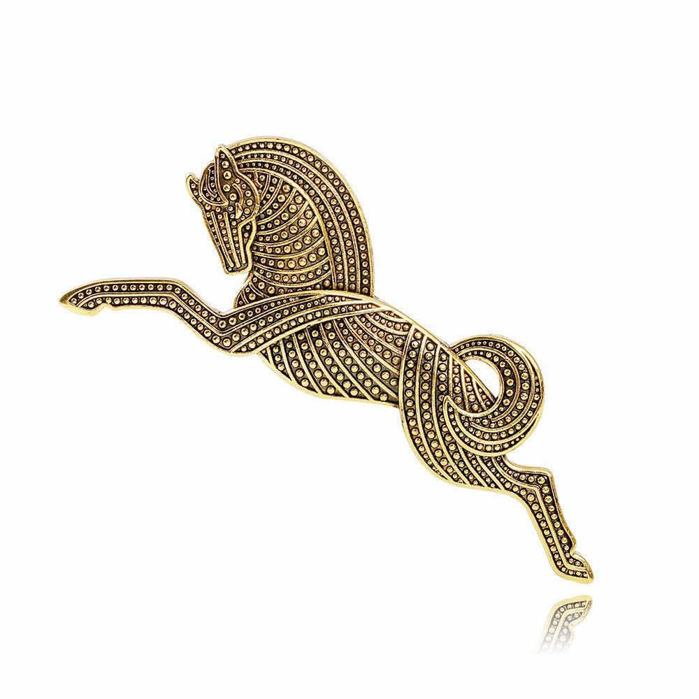 BRASS GOLDEN EGYPTIAN HORSE