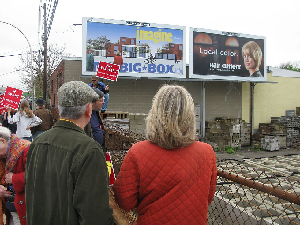 mysterious couple in billboard