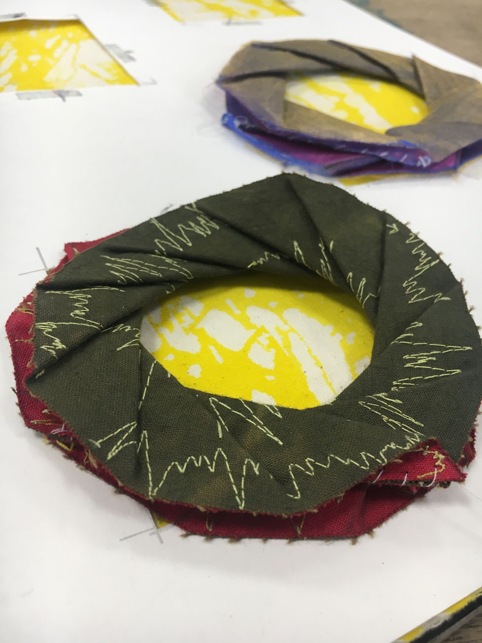 Experimenting with 3D Textiles and stitch