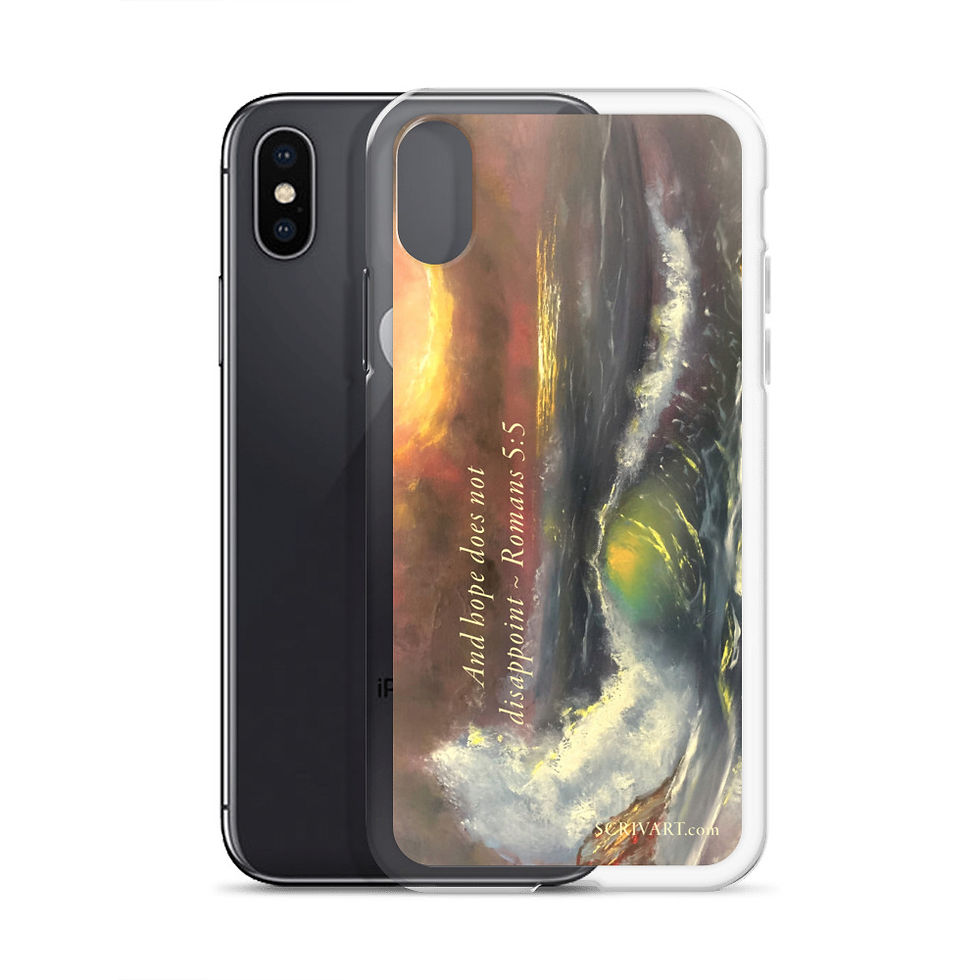 Thumbnail: Clear Case for iPhone - Dawns Light Romans 5v5 Seascape Painting Display