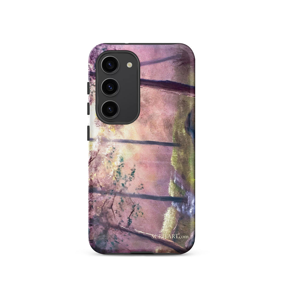 Thumbnail: Tough case for Samsung® - Wooded Creek painting display