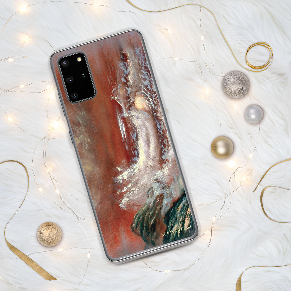 Thumbnail: Samsung Clear Case - Red Sea Vignette Seascape Painting Display
