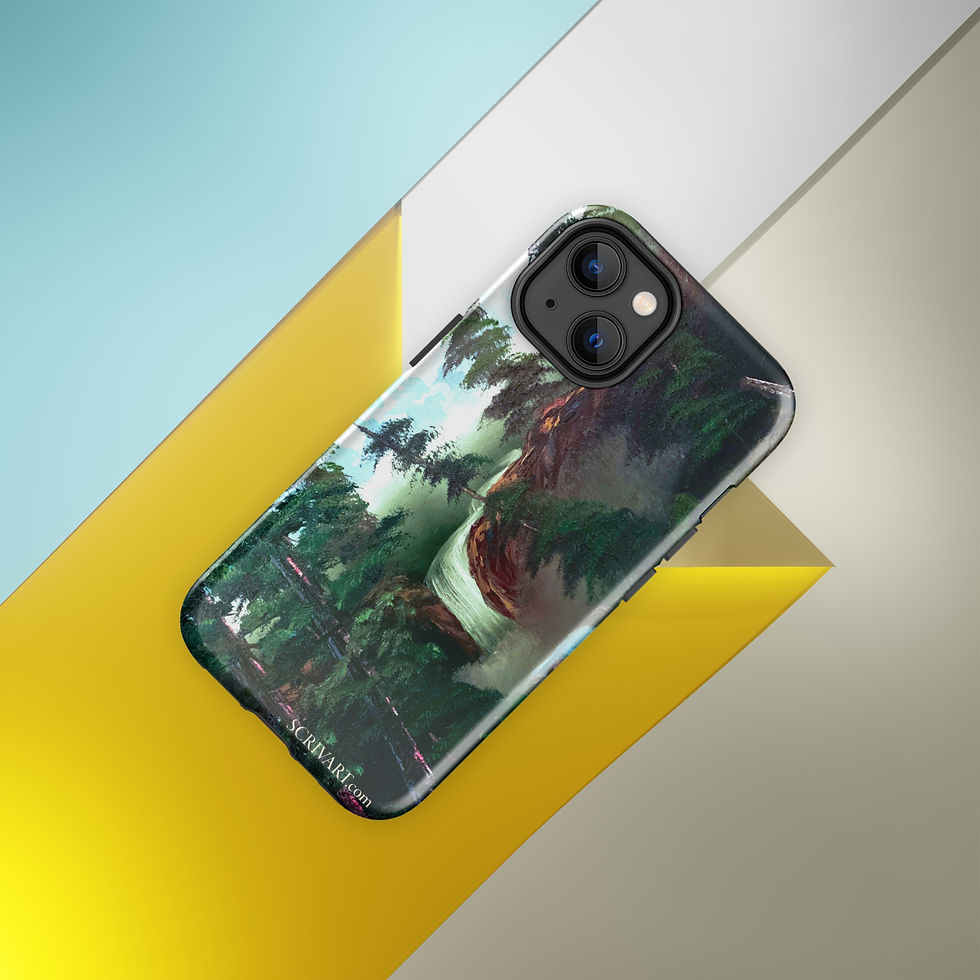Thumbnail: Tough Case for iPhone® - Cascade Falls Painting Display