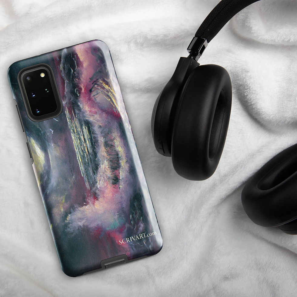 Thumbnail: Tough case for Samsung®-Sunlit Sky Seascape painting display