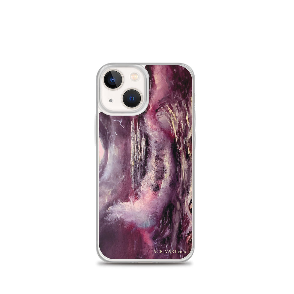 Thumbnail: Clear Case for iPhone - Sunlit Sky Seascape Painting Display