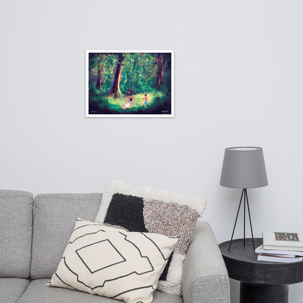 Thumbnail: Framed Photo Paper Poster - The Apology Landscape Painting