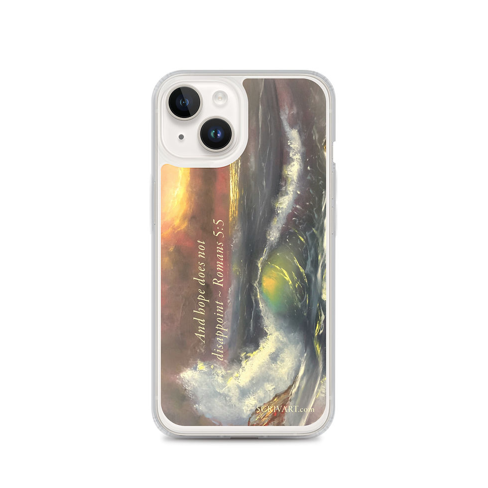 Thumbnail: Clear Case for iPhone - Dawns Light Romans 5v5 Seascape Painting Display