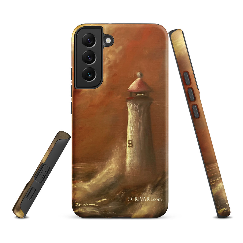 Thumbnail: Tough case for Samsung® - Lighthouse Vignette painting display