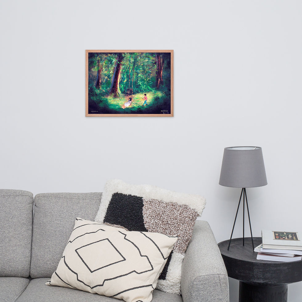 Thumbnail: Framed Photo Paper Poster - The Apology Landscape Painting