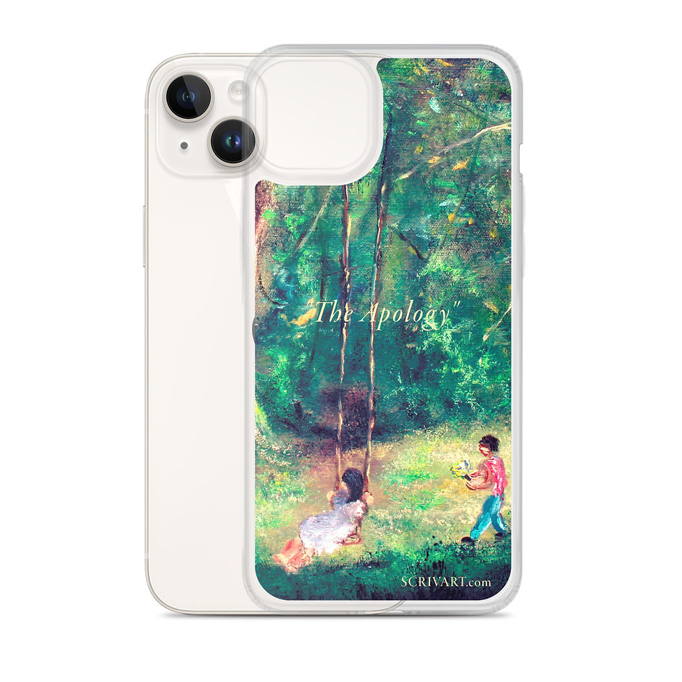 Thumbnail: Clear Case for iPhone - The Apology Landscape Painting Display