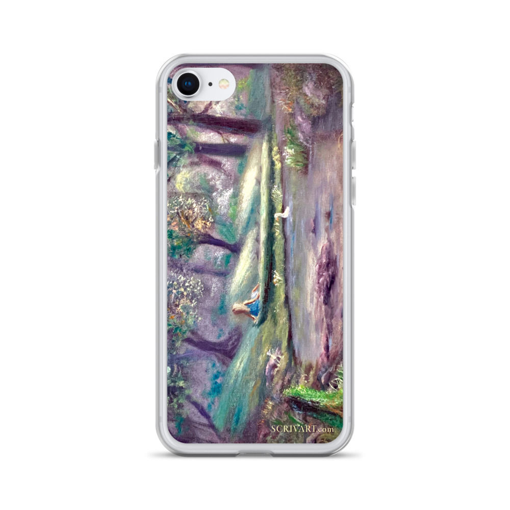 Clear Case for iPhone - Quiet Waters Landscape Painting Display