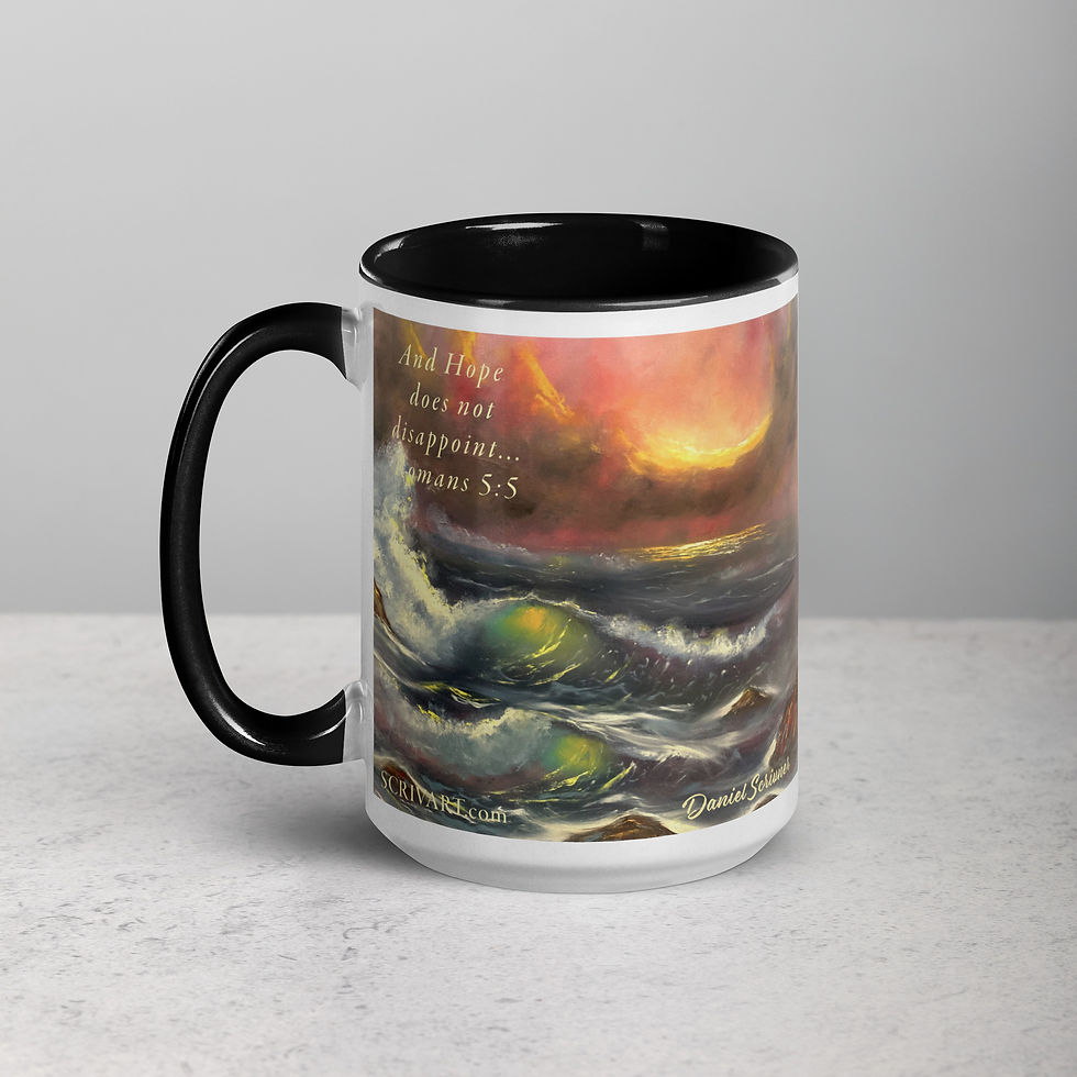 Thumbnail: Dawns Early Light Mug Romans 5v5 size 11 and 15