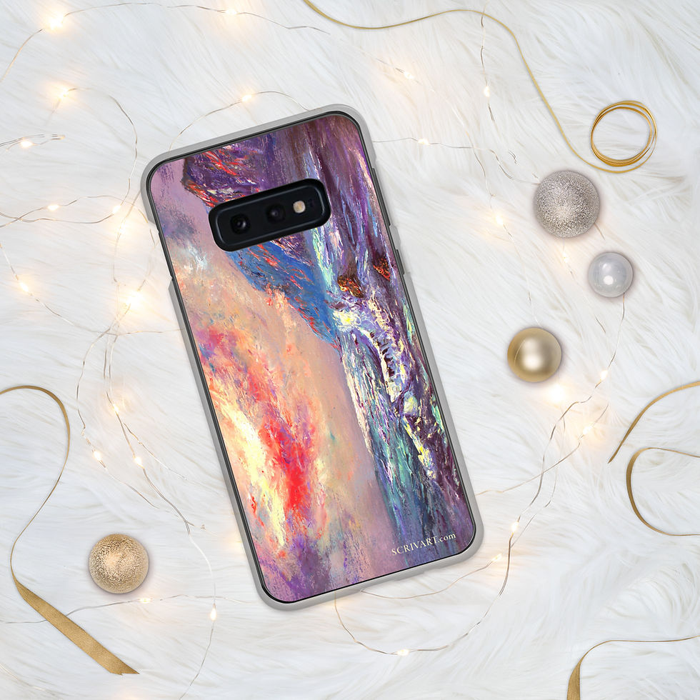 Thumbnail: Samsung Clear Case - Coastal Glow Knife Seascape Painting Display