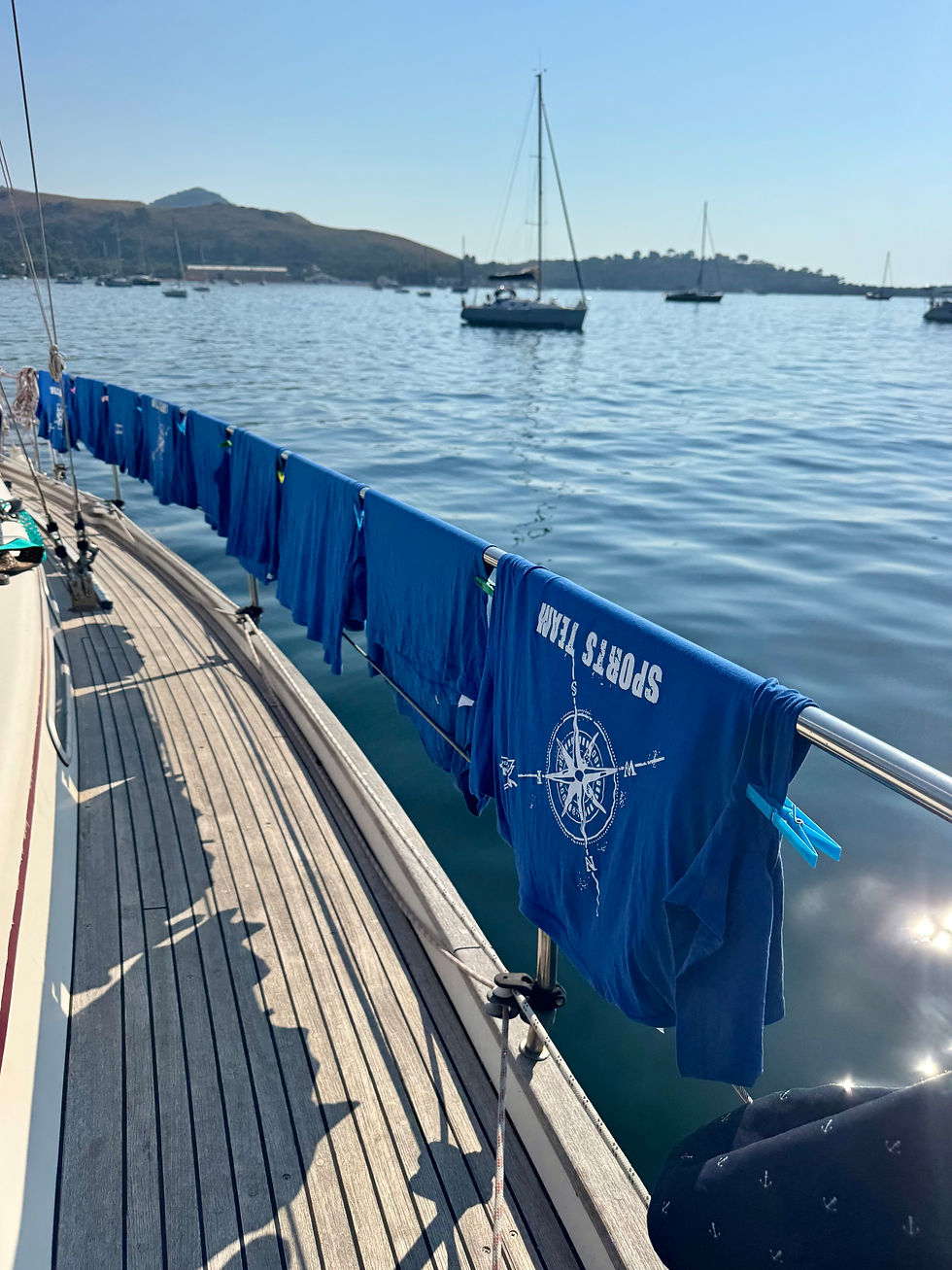 Große Wäsche – in der Segellehrer-Edition