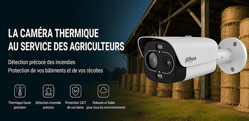vsa sécurité installateur Caméra thermique pour surveillance de hangar agricole à Limoges.