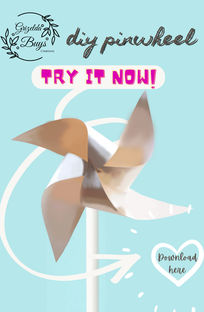 Pinwheel, kids craft, easy crafts, zellieb, GBC