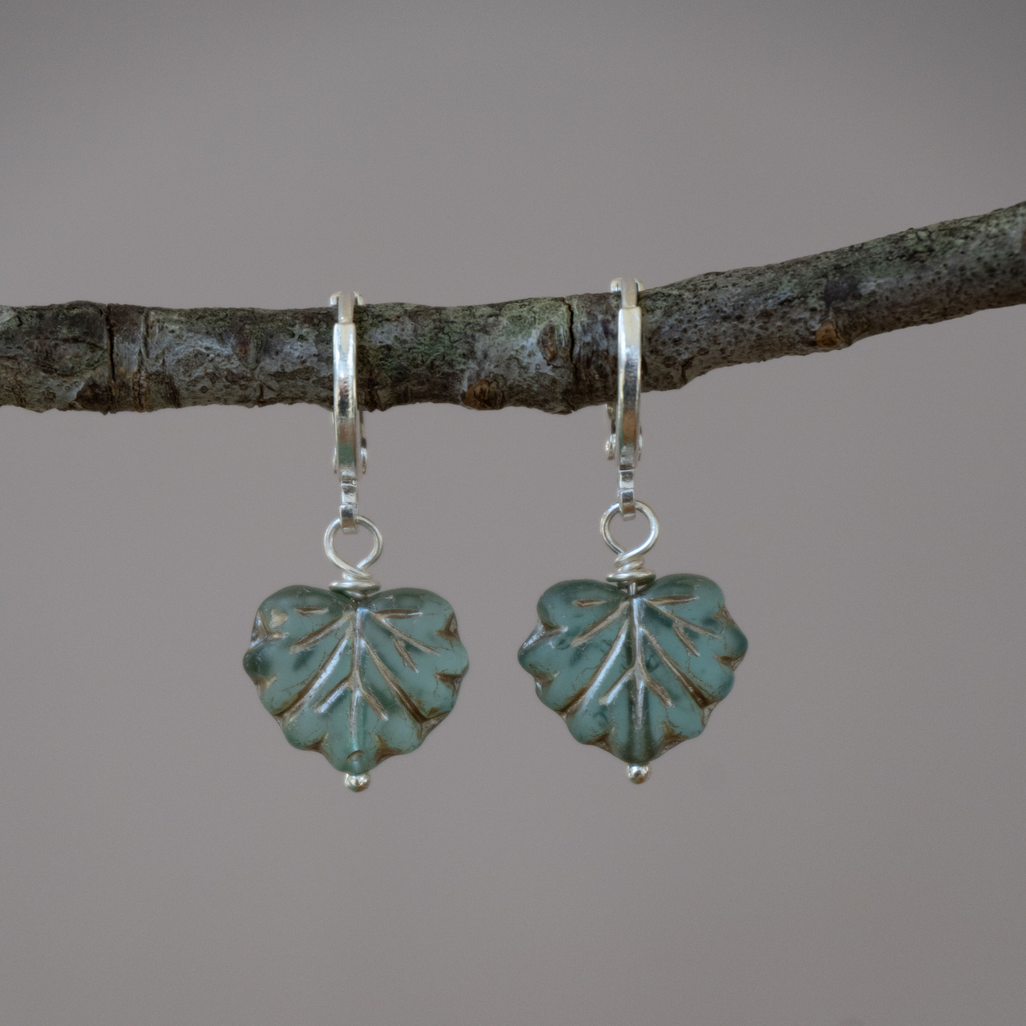 Huggie Hoops - Leaves