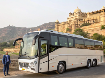 Volvo 9600 Bus Hire in Jaipur – Luxury Group Travel Experience