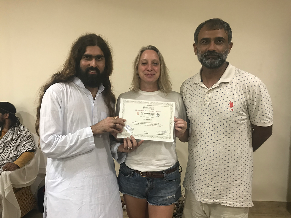 Lucy qualifying in Rishikesh, India with Alakh Yoghttps://www.alakhyog.com/ 2019
