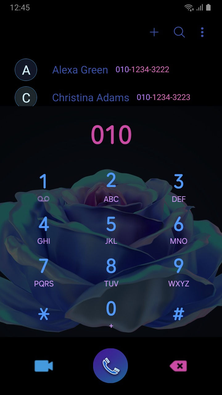 Thumbnail: Animated Chromatic Flower Black