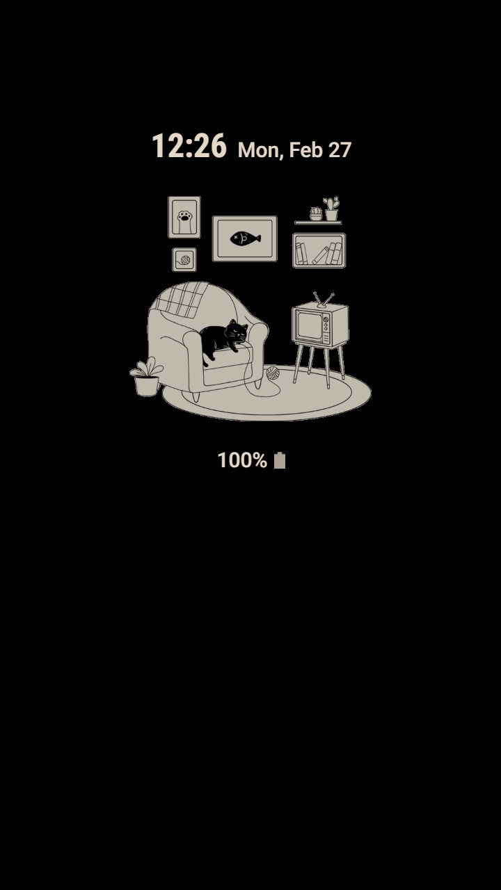 Thumbnail: Black Cat in living room