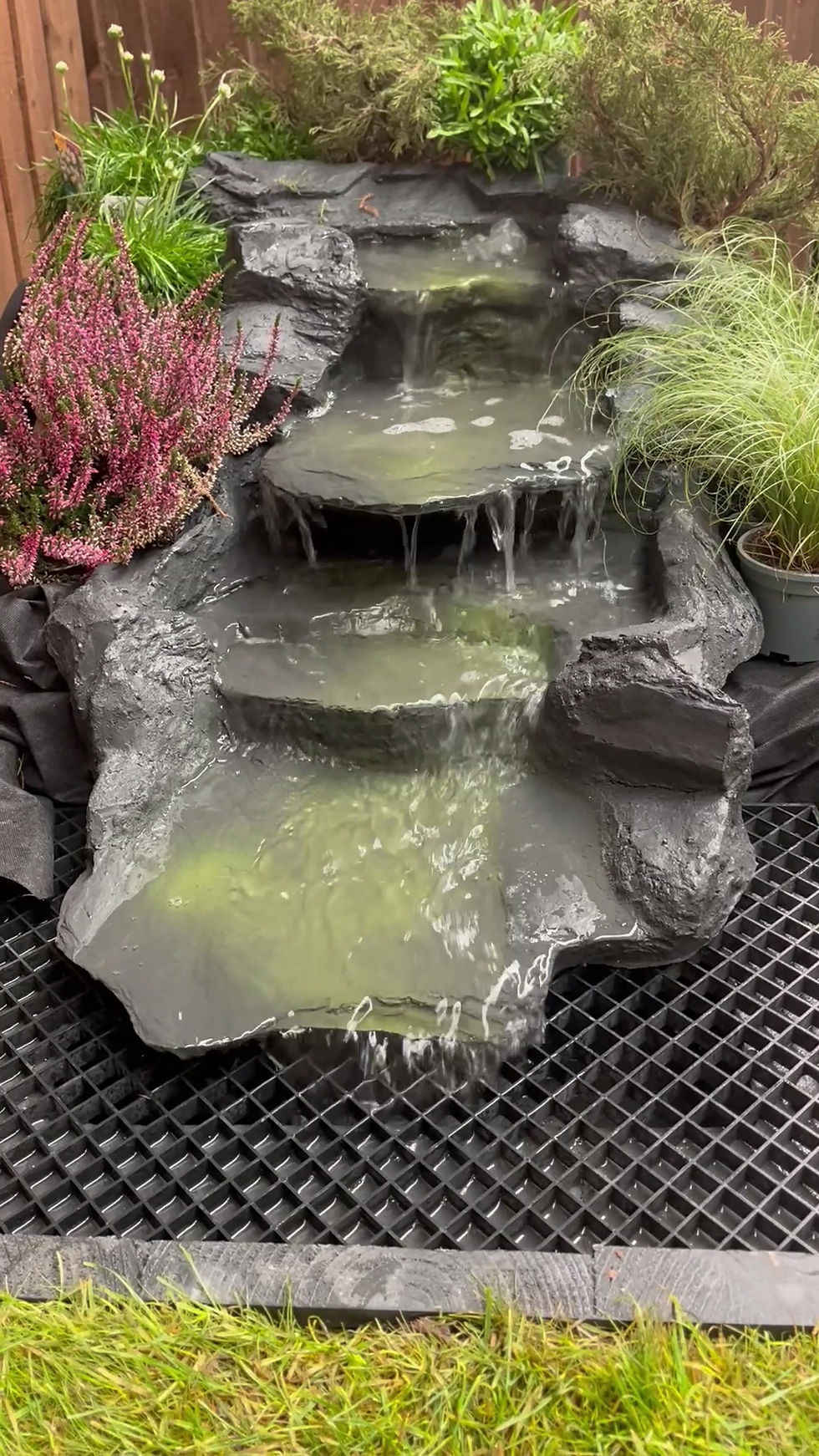 Thumbnail: Video of Aber Falls Slate Garden Waterfall Combination with running water