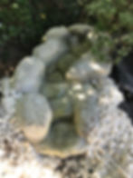 medium artificial garden waterfall feature by Rockways with realistic rock design