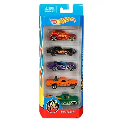 Miniatura: Carrinho Hot Wheels Básico 1806 Sortidos - Embalagem com 5 Peças