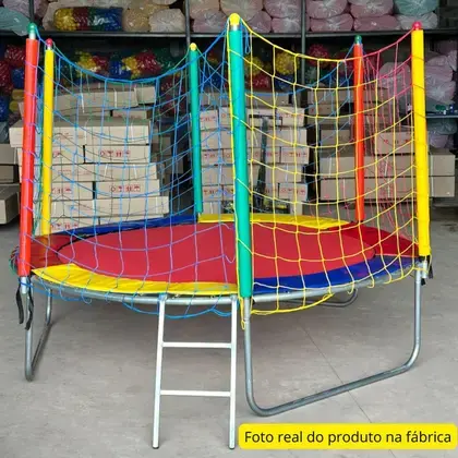 Miniatura: Kit Parquinho Pula Pula 2,30m Casinha de Bolinhas 1,50m com 1000 Bolinhas Escorr