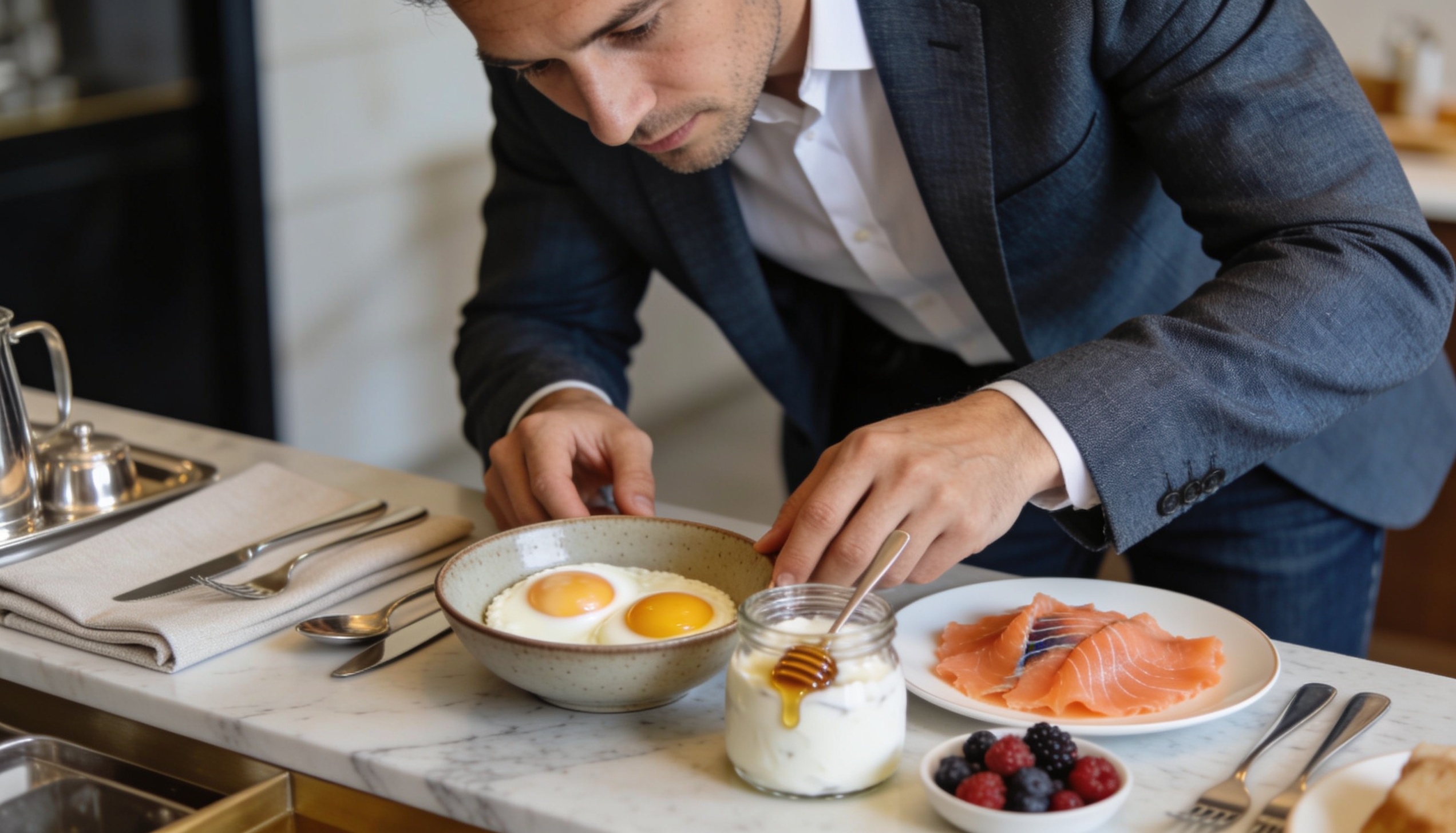 Proteinreiches Fruehstueck am Hotelbuffet fuer Unternehmer - Progressive Sports Adliswil