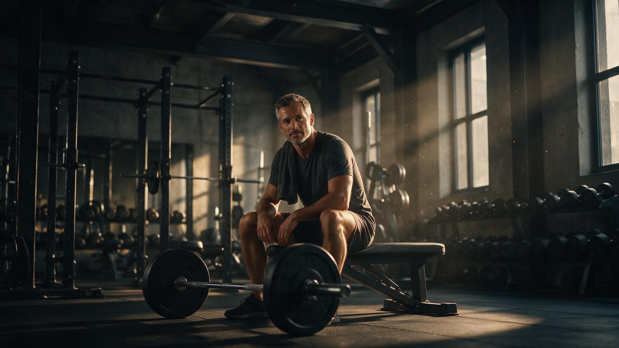 Unternehmer im Private Gym in Adliswil zwischen zwei Saetzen - wie lange dauert es bis man Resultate sieht