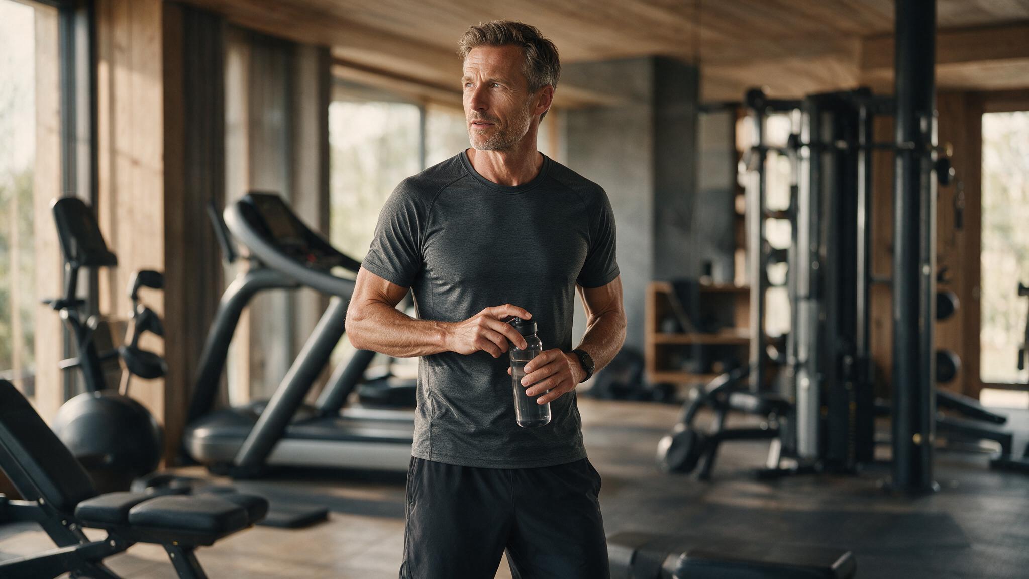 Leistungsfähige Führungskraft nach dem Training im Private Gym Adliswil