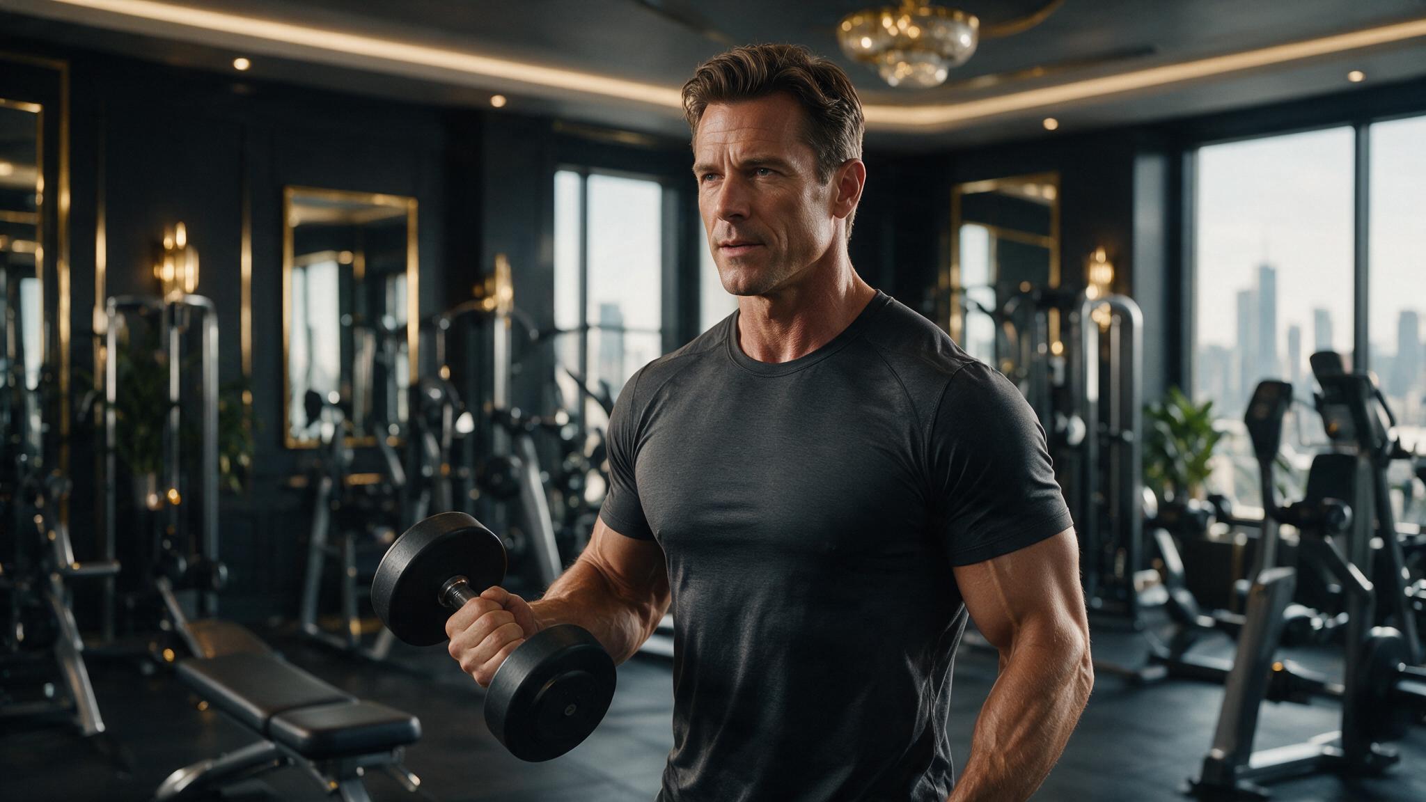 Fitter Unternehmer beim Krafttraining im Private Gym Progressive Sports Adliswil