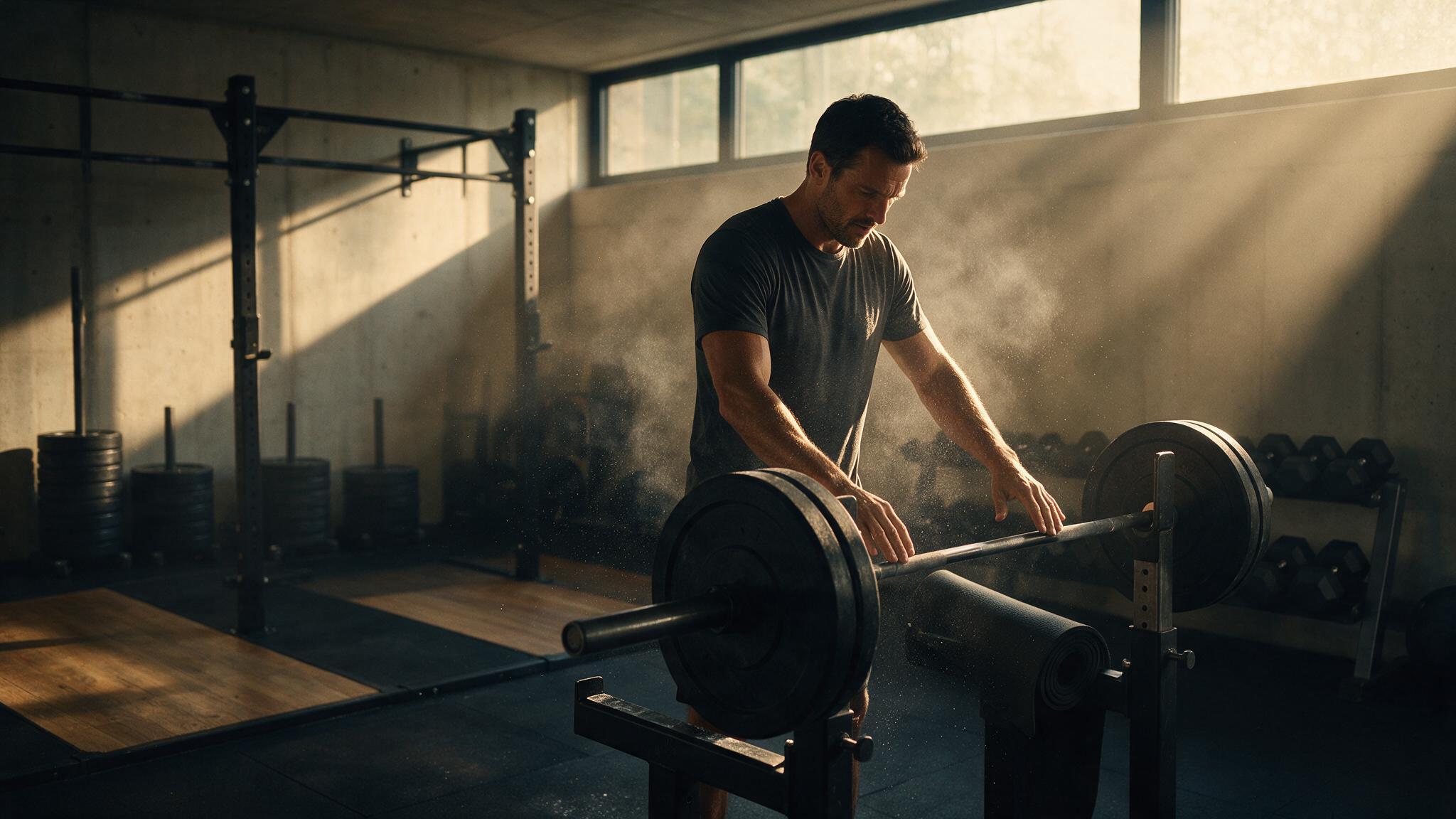 Unternehmer beim Wiedereinstieg ins Krafttraining nach einer Trainingspause im Private Gym Adliswil