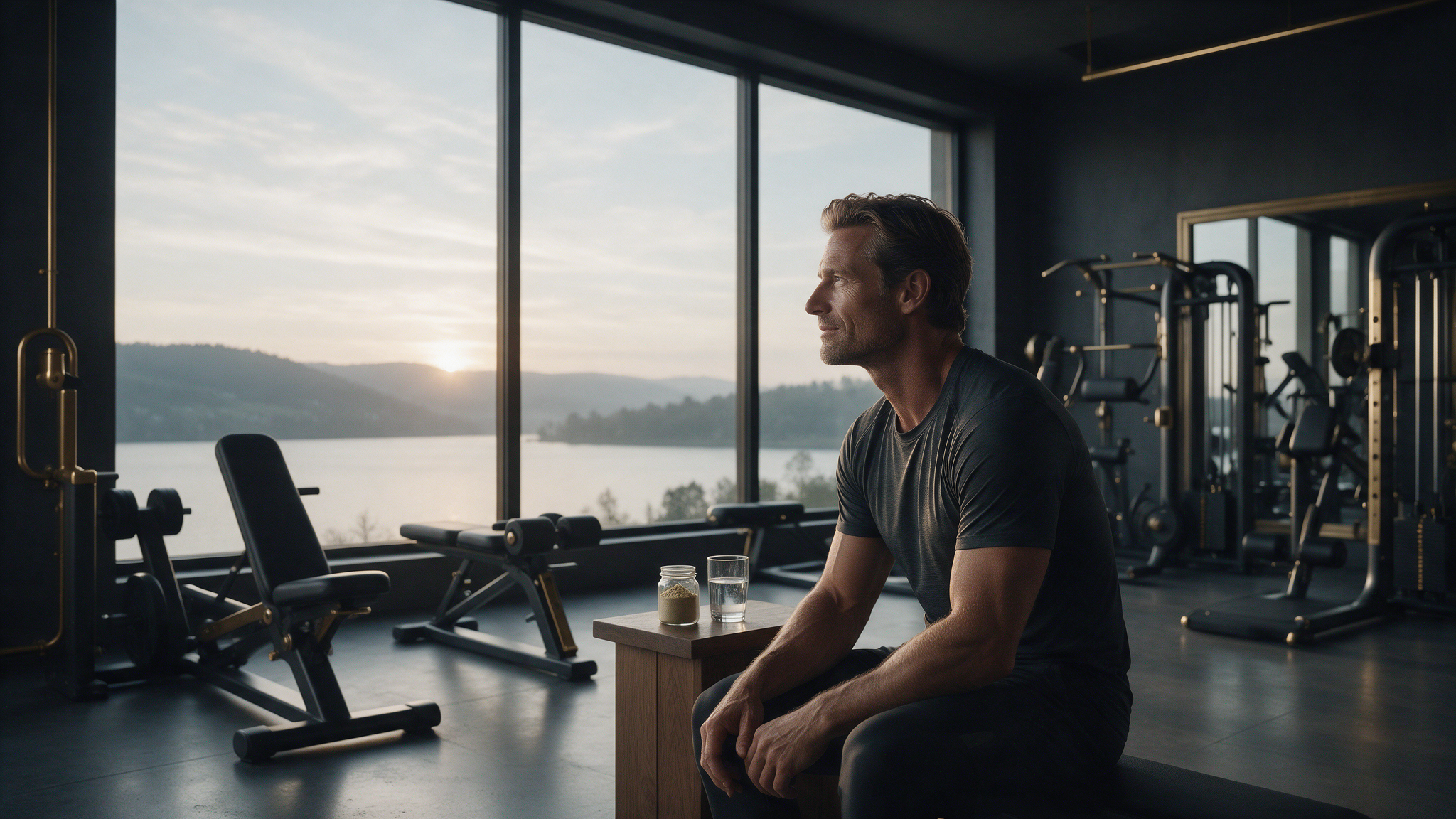 Unternehmer im Private Gym in Adliswil – Ashwagandha und Stressabbau im Evidenz-Check