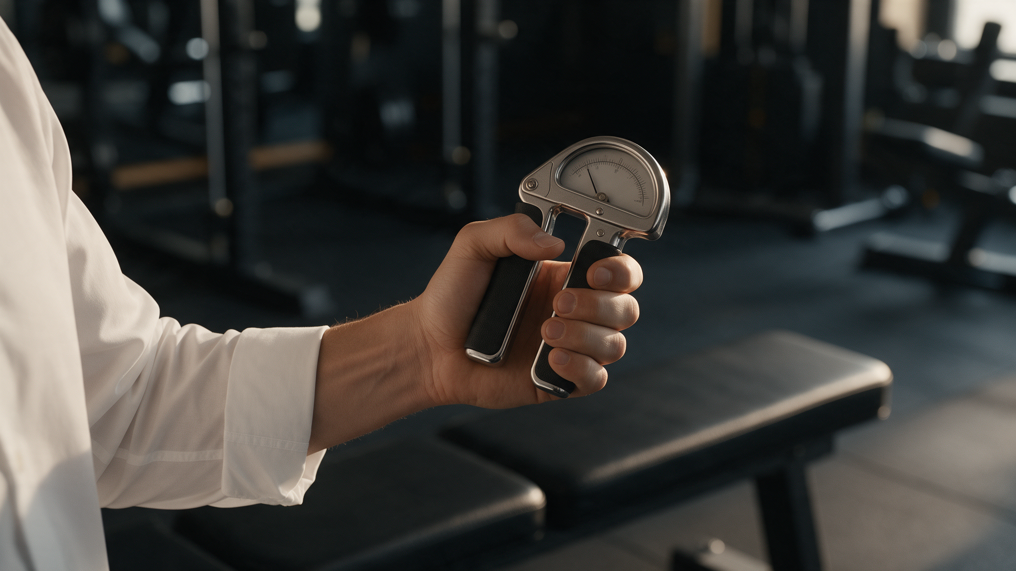Griffkraft messen mit Handdynamometer – Gesundheitscheck für Führungskräfte bei Progressive Sports Adliswil