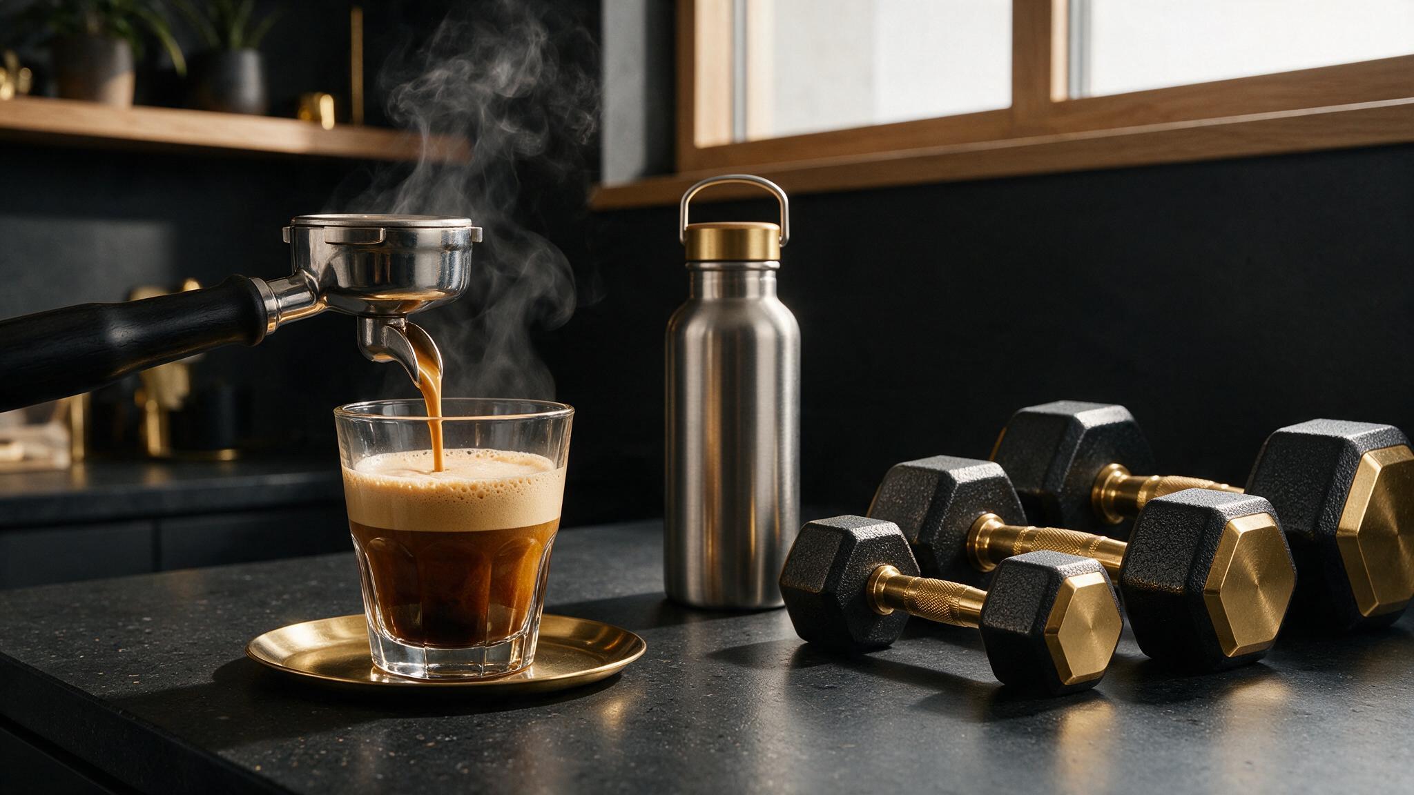 Espresso vor dem Training als Leistungs-Booster fuer Unternehmer in Adliswil
