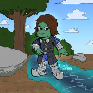 Emryl Practicing Magic.