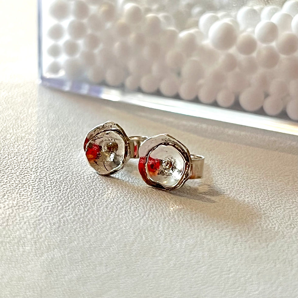 Fleur, Bijoux argent, boucles d'oreilles, créatrice française, EMI Bijoux & Créations